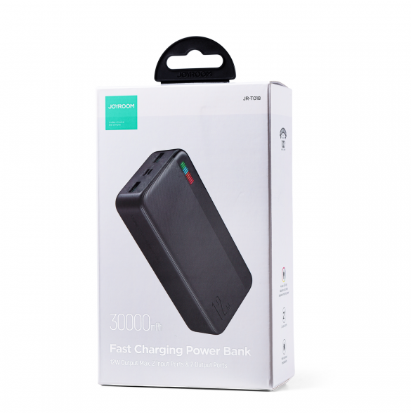 Joyroom powerbank 30000mAh Dazzling Series 12W svart (JR-T018)