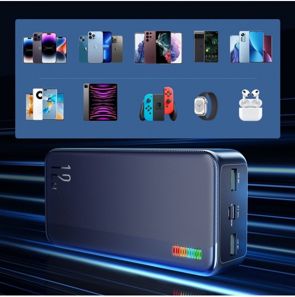 Joyroom powerbank 30000mAh Dazzling Series 12W svart (JR-T018)