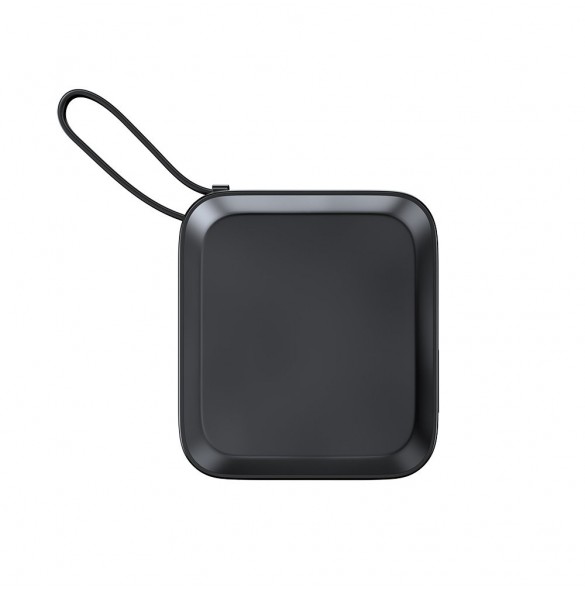 Joyroom induktionsströmbank 10000mAh Icy Series 22,5W med inbyggd Lightning-kabel svart (JR-L007)