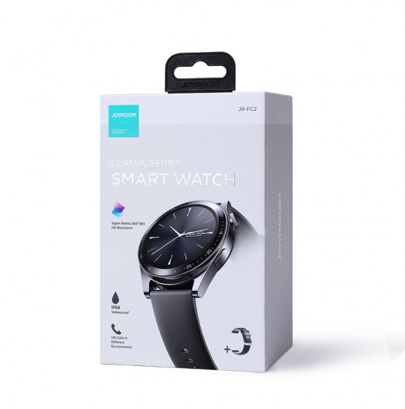 Joyroom FC2 Classic Series Call Besvara Smartwatch IP68 Black (JR-FC2)