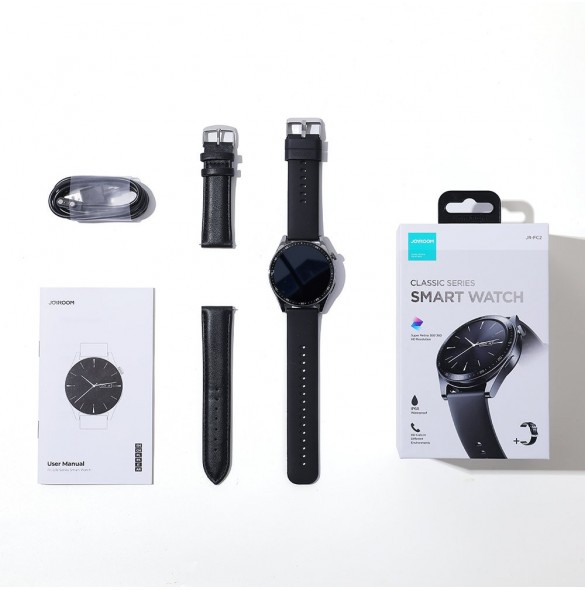Joyroom FC2 Classic Series Call Besvara Smartwatch IP68 Black (JR-FC2)