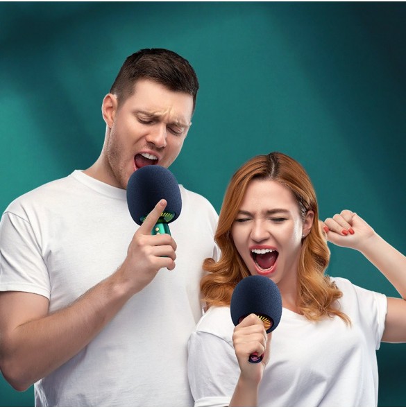Joyroom trådlös karaokemikrofon med Bluetooth 5.0-högtalare 2500mAh grön (JR-K3 grön)