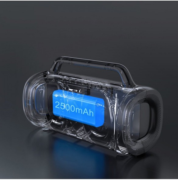 Joyroom 5.1 trådlös bluetooth-högtalare med LED-färgbelysning svart (JR-MW02)