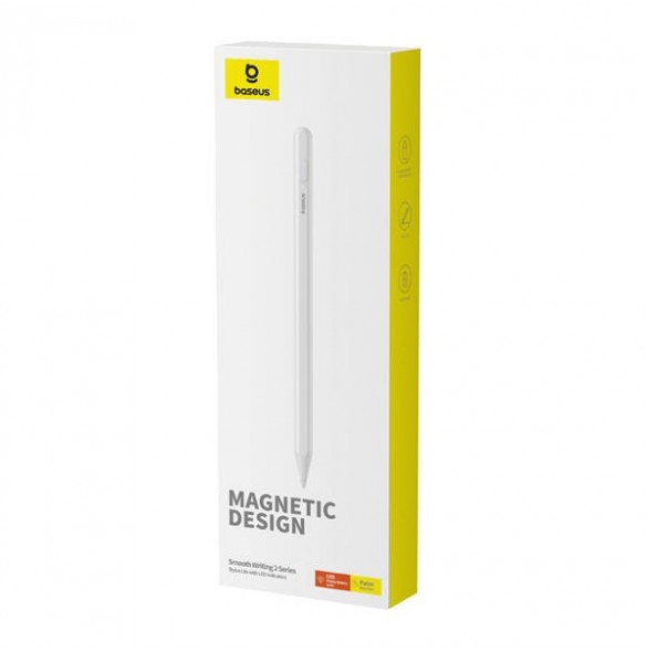 Baseus Smooth Writing 2 penna med LED-indikator - vit