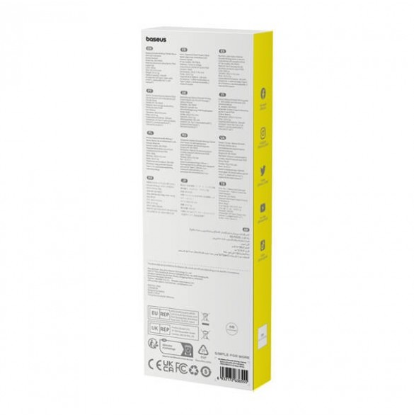 Baseus Smooth Writing 2 penna med LED-indikator - vit