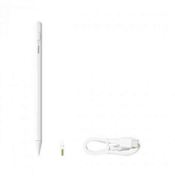 Baseus Smooth Writing 2 penna med LED-indikator - vit