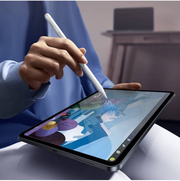 Baseus Smooth Writing 2 penna med LED-indikator - vit