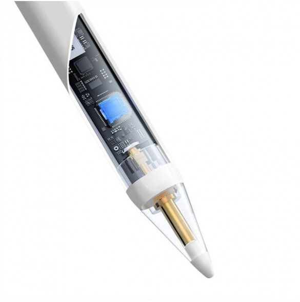 Baseus Smooth Writing 2 penna med LED-indikator - vit