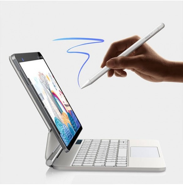Baseus Smooth Writing 2 penna med LED-indikator - vit