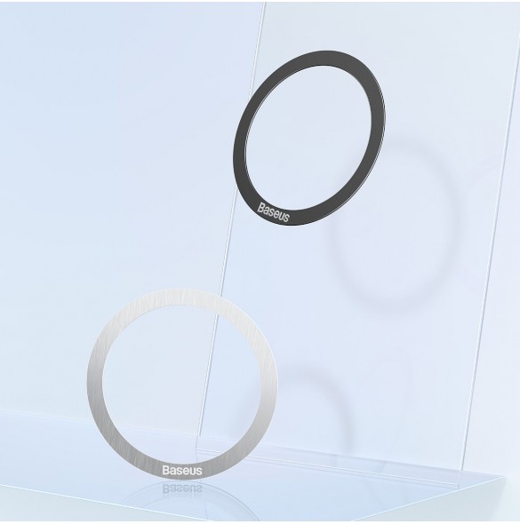 Baseus Halo Series magnetisk ring (2 st/förpackning) svart (PCCH000001)