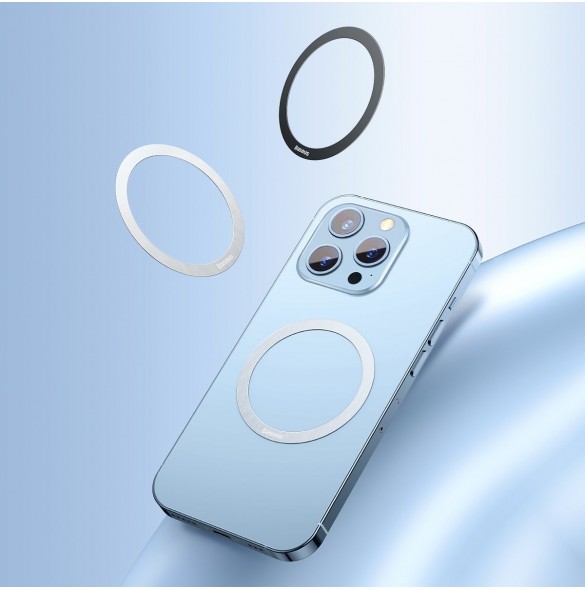 Baseus Halo Series magnetisk ring (2 st/förpackning) svart (PCCH000001)