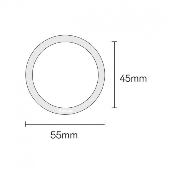 Baseus Halo Series magnetisk ring (2 st/förpackning) svart (PCCH000001)