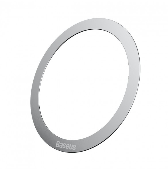 Baseus Halo Series magnetisk ring (2 st/förpackning) silver (PCCH000012)