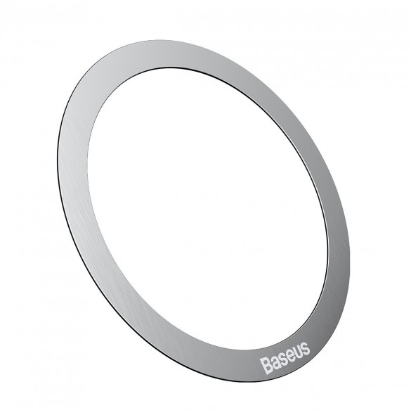 Baseus Halo Series magnetisk ring (2 st/förpackning) silver (PCCH000012)