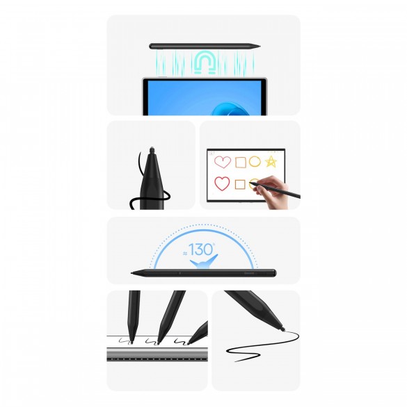 Active stylus för Microsoft Surface MPP 2.0 Baseus Smooth Writing Series - svart