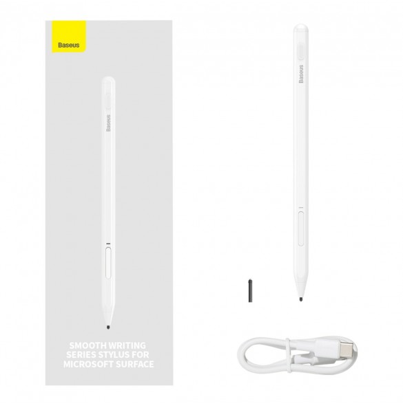 Active stylus för Microsoft Surface MPP 2.0 Baseus Smooth Writing Series - vit