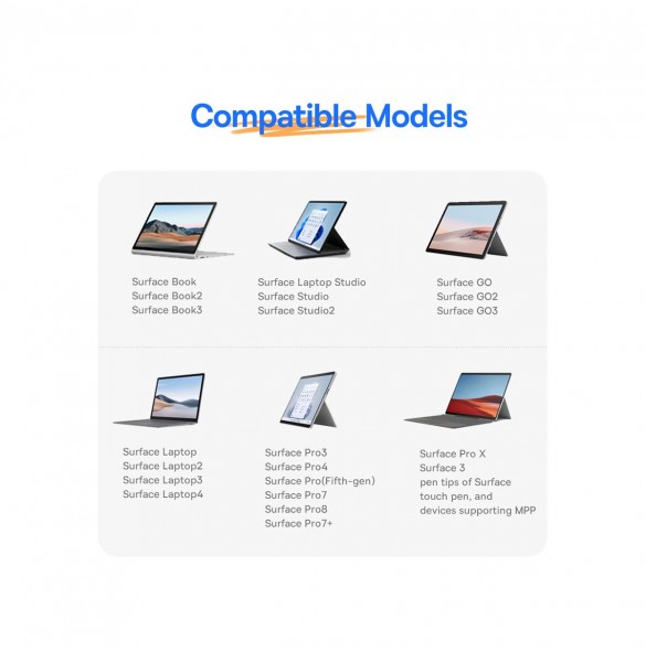 Active stylus för Microsoft Surface MPP 2.0 Baseus Smooth Writing Series - vit