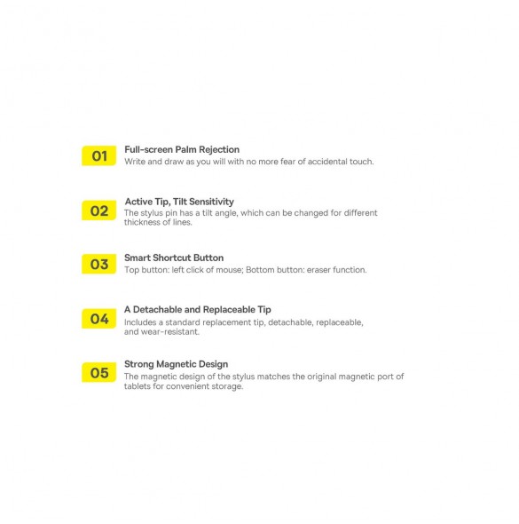 Active stylus för Microsoft Surface MPP 2.0 Baseus Smooth Writing Series - vit