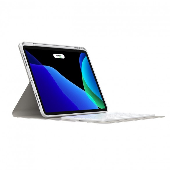 Baseus Brilliance fodral med tangentbord för 11" surfplatta vit (ARJK000002)