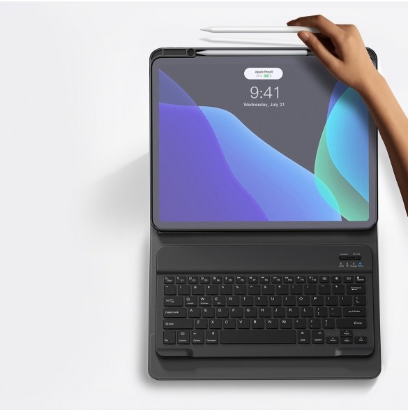 Baseus Brilliance fodral med tangentbord för surfplatta 12,9" svart (ARJK000113)