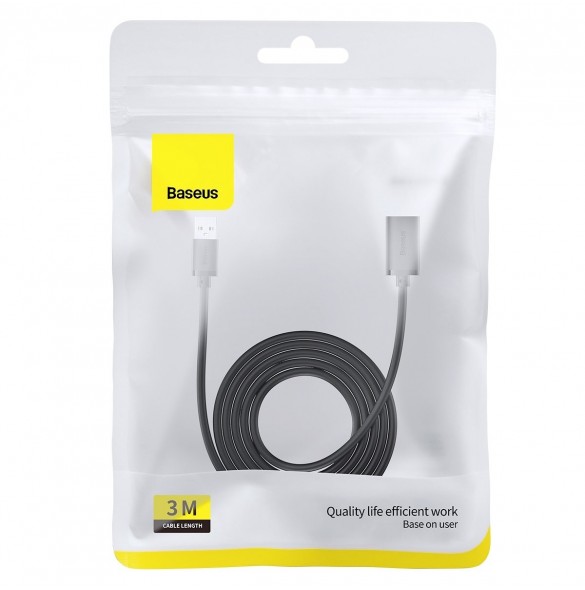 Baseus AirJoy Series USB 3.0 förlängningskabel 3m - svart