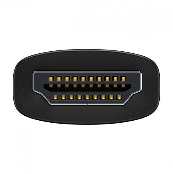 Baseus Lite Series pluggadapter HDMI till VGA + minijack 3,5 mm / micro USB strömförsörjning svart (WKQX010101)