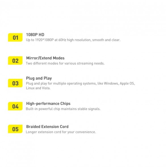 Baseus Lite Series pluggadapter HDMI till VGA + minijack 3,5 mm / micro USB strömförsörjning svart (WKQX010101)