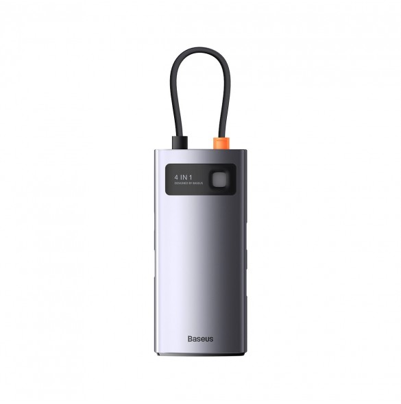 Baseus Metal Gleam Series HUB 4-i-1 USB Typ C - 3 x USB 3.2 Gen. 1 / RJ45 (WKWG070113)