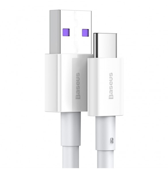 Baseus Superior kabel USB - USB TypeC 66 W 6A 2 m Vit (CATYS-A02)