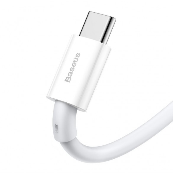 Baseus Superior kabel USB - USB TypeC 66 W 6A 2 m Vit (CATYS-A02)