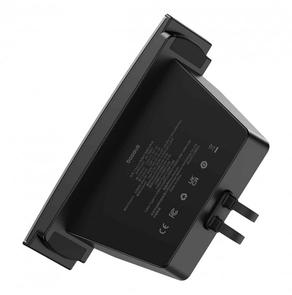 Baseus T-Space Series USB HUB för Tesla Model 3/Y med inbyggd 45W USB C-kabel - Svart