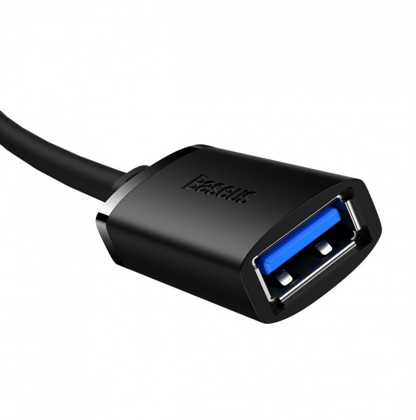 USB 2.0 förlängningskabel 1,5m Baseus AirJoy Series - svart
