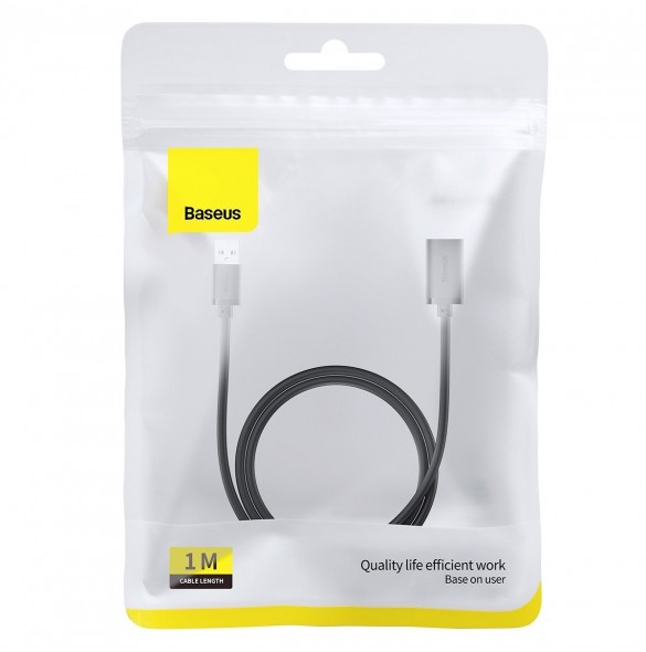 USB 2.0 förlängningskabel 1,5m Baseus AirJoy Series - svart