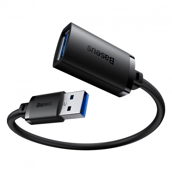 USB 3.0 förlängningskabel 0,5m Baseus AirJoy Series - svart