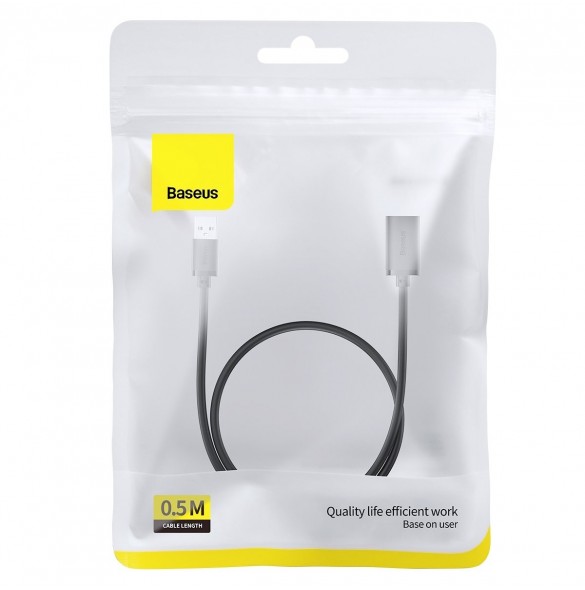 USB 3.0 förlängningskabel 0,5m Baseus AirJoy Series - svart