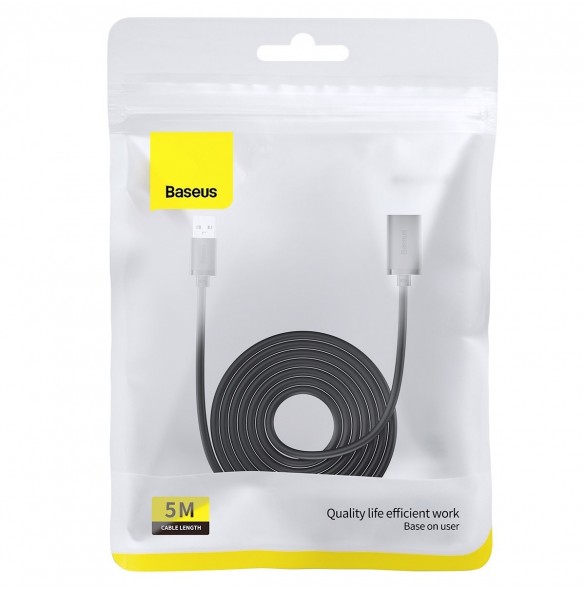 USB 3.0 förlängningskabel 5m Baseus AirJoy Series - svart