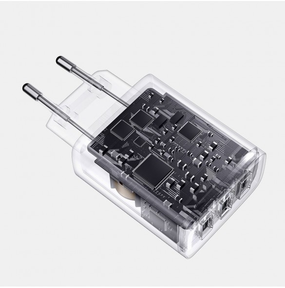 Baseus Compact laddare 3x USB 17W svart (CCXJ020101)