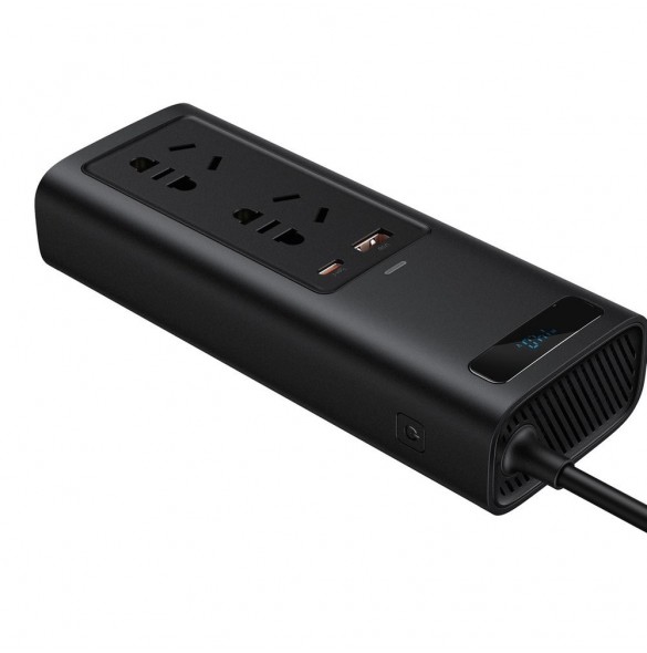 Baseus In-car Inverter 150W (220V CN/EU) svart (CRNBQ-A01)