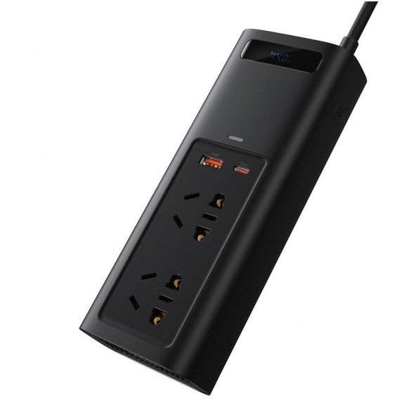 Baseus In-car Inverter 150W (220V CN/EU) svart (CRNBQ-A01)