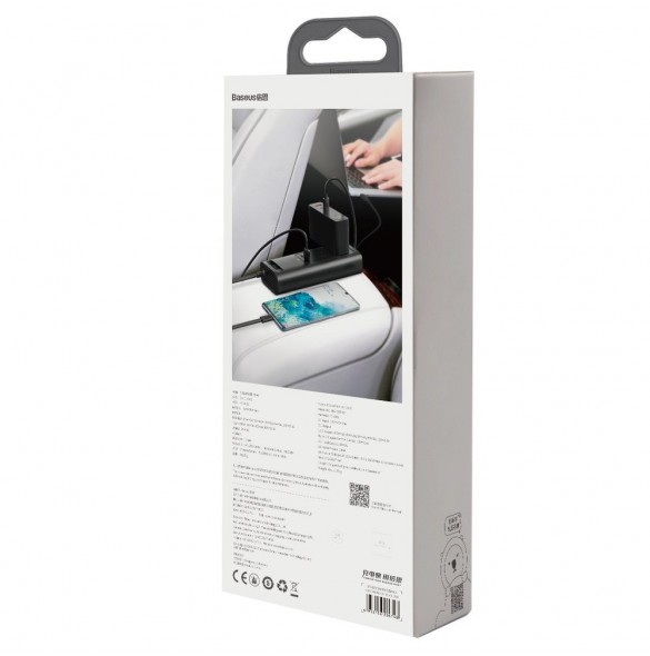 Baseus In-car Inverter 150W (220V CN/EU) svart (CRNBQ-A01)