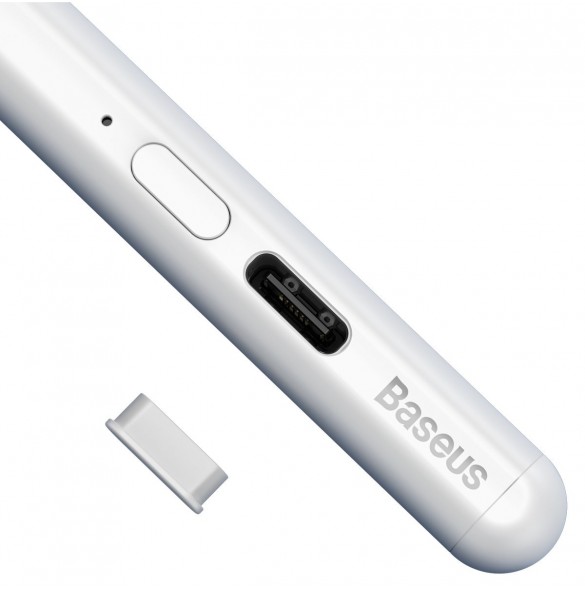 Baseus Capacitive Active Stylus Penna för iPad vit + USB Type C 3A 0,3 m kabel (SXBC000102)
