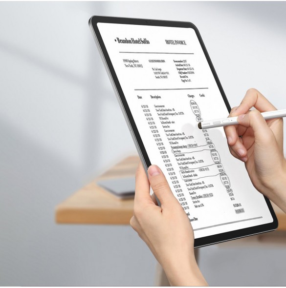 Baseus Capacitive Active Stylus Penna för iPad vit + USB Type C 3A 0,3 m kabel (SXBC000102)