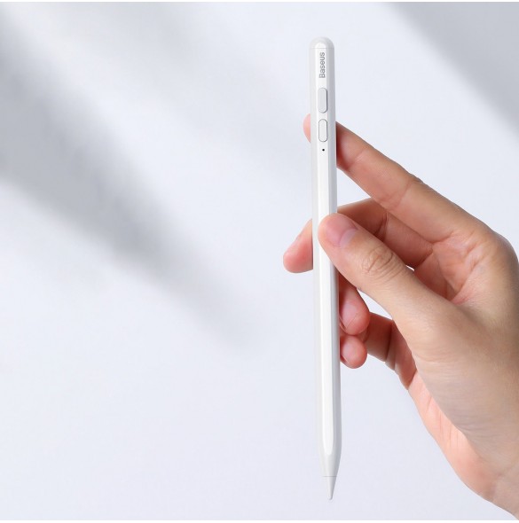 Baseus Capacitive Active Stylus Penna för iPad vit + USB Type C 3A 0,3 m kabel (SXBC000102)
