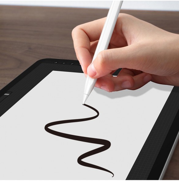 Baseus Capacitive Active Stylus Penna för iPad vit + USB Type C 3A 0,3 m kabel (SXBC000102)