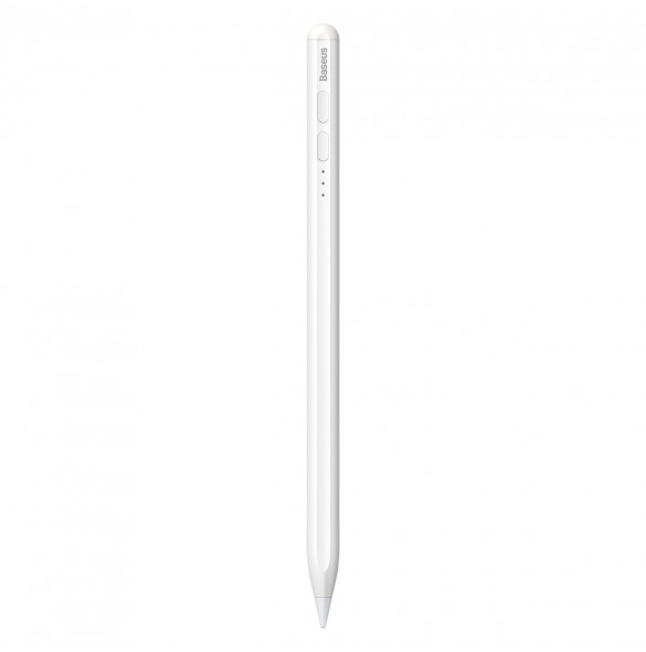 Baseus Smooth Writing Active Stylus-penna med LED-indikator för iPad vit + USB-C strömkabel 3A 0,3m och utbytbar spets Active (S