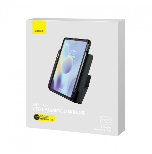 Baseus Safattach Y-typ magnetiskt/stativfodral för iPad 10,2" (2019/2020/2021) / iPad Pro 10,5" / iPad Air 3 10,5" grå
