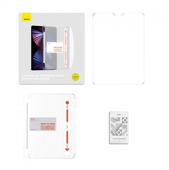 Baseus Kristallhärdat glas för iPad 10.2'' (2019/2020/2021) / iPad Air 3 10.5'' + monteringssats - transparent