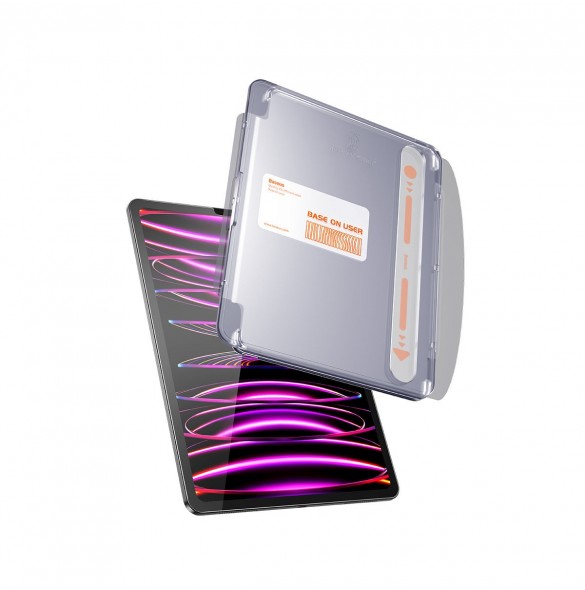 Baseus Kristallhärdat glas för iPad Pro 11'' (2018/2020/2021/2022) / iPad Air 4/5 10,9'' + monteringssats - transparent