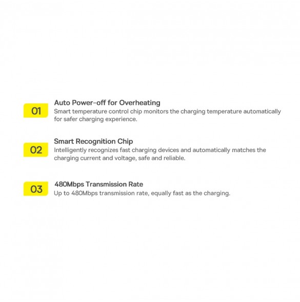 Baseus Explorer Series-kabel USB - Lightning 2.4A 1 m vit (CATS010002)