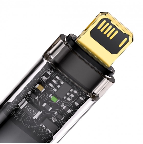 Baseus Explorer Series-kabel USB - Lightning 2.4A 2 m svart (CATS000501)